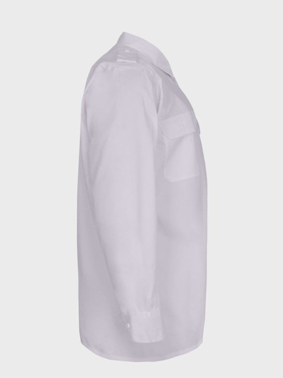 MIL-TEC Koszula Służbowa z pagonami Taktyczna LongSleeve Shirt Biała XXL