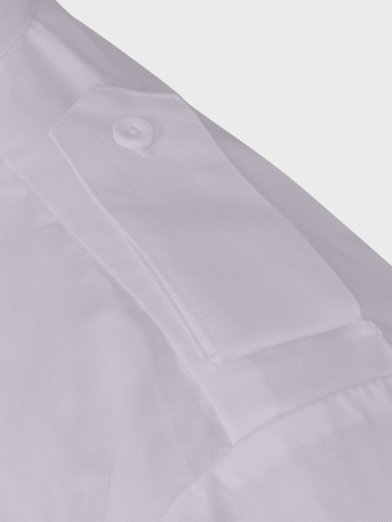 MIL-TEC Koszula Służbowa z pagonami Taktyczna LongSleeve Shirt Biała XXL
