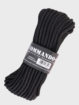 MIL-TEC LINA LINKA REPSZNUR COMMANDO 9mm X 15m 740KG CZARNA