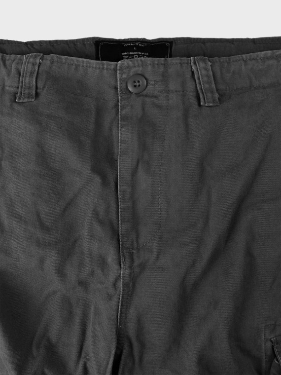 MIL-TEC Spodenki męskie Vintage Prewash czarne  XXL