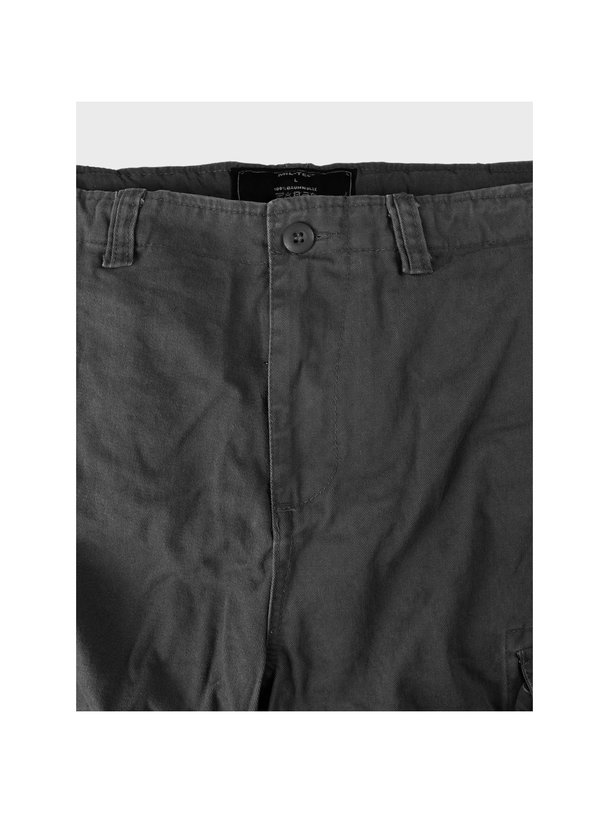 MIL-TEC Spodenki męskie Vintage Prewash czarne  XXL