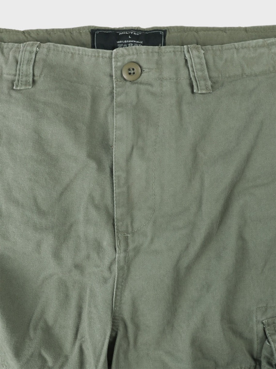 MIL-TEC Spodenki męskie Vintage Prewash oliwkowe XXL