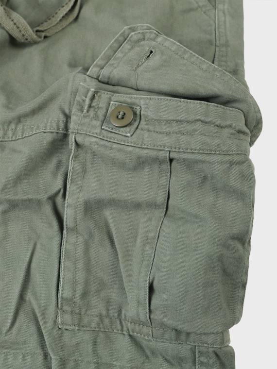 MIL-TEC Spodenki męskie Vintage Prewash oliwkowe XXL