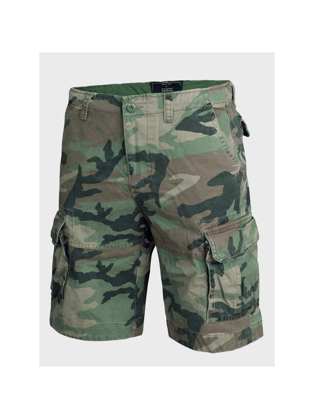 MIL-TEC Spodenki męskie Vintage Prewash woodland XXL