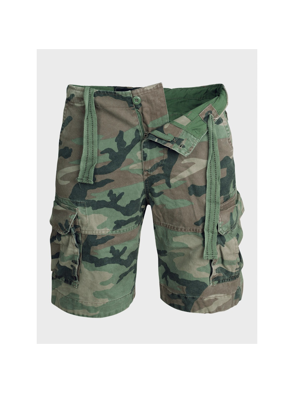MIL-TEC Spodenki męskie Vintage Prewash woodland XXL