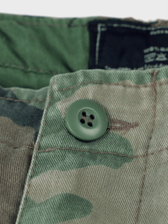 MIL-TEC Spodenki męskie Vintage Prewash woodland XXL
