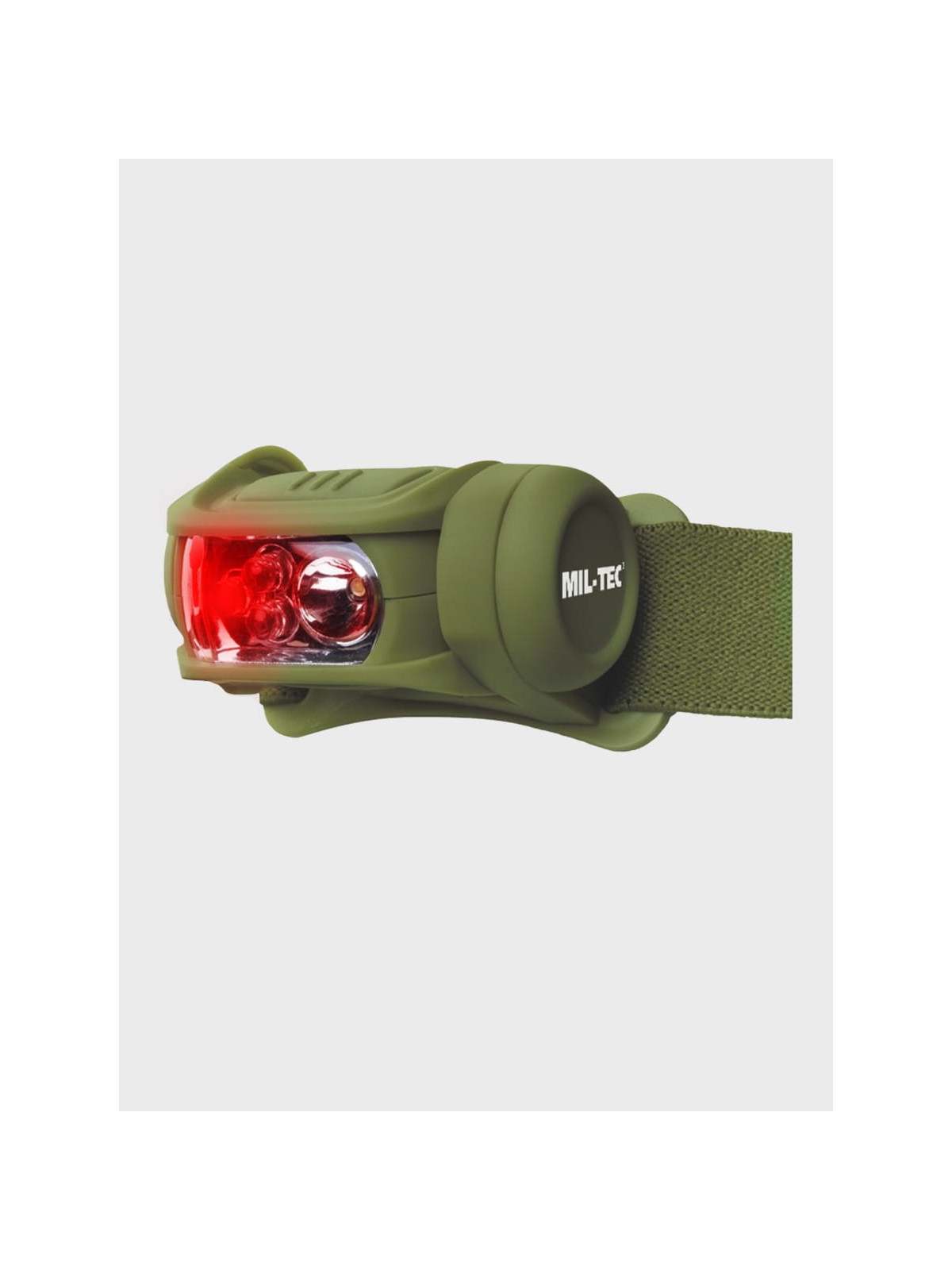 MIL-TEC Latarka czołowa 65 Lumenów 4 Kolory Oliwkowa