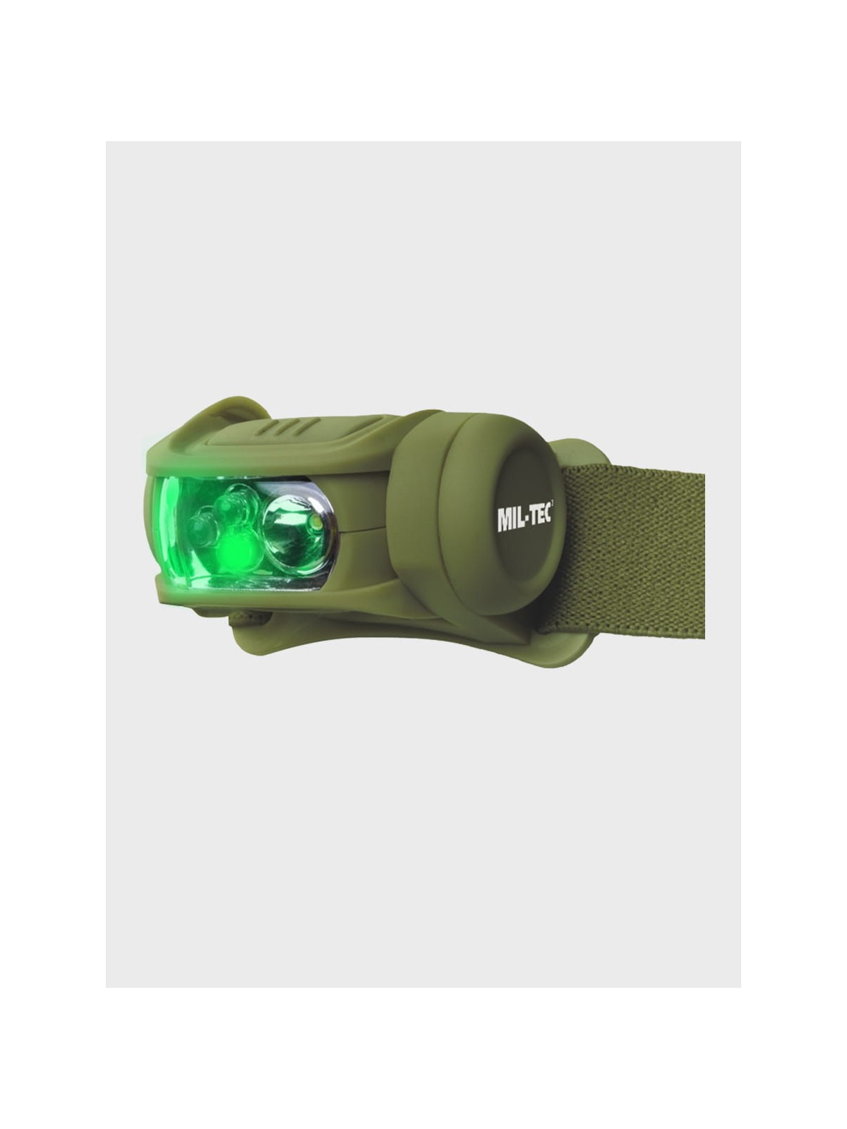 MIL-TEC Latarka czołowa 65 Lumenów 4 Kolory Oliwkowa