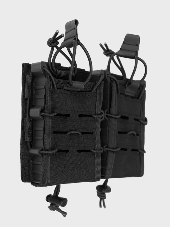 MIL-TEC Ładownica Podwójna na Magazynki AR/AK Open Flex Double Czarna