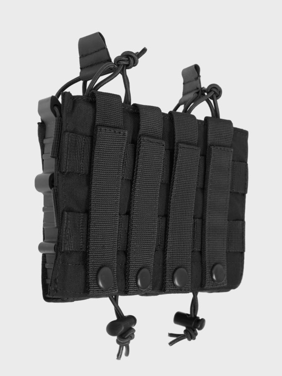 MIL-TEC Ładownica Podwójna na Magazynki AR/AK Open Flex Double Czarna