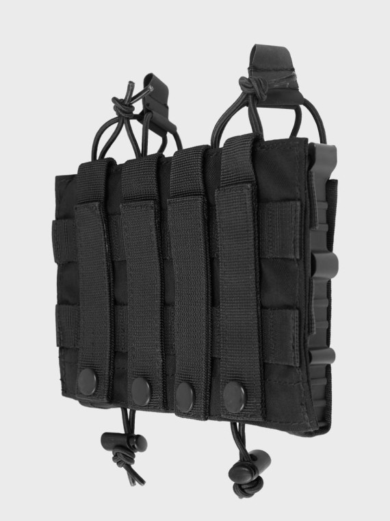 MIL-TEC Ładownica Podwójna na Magazynki AR/AK Open Flex Double Czarna