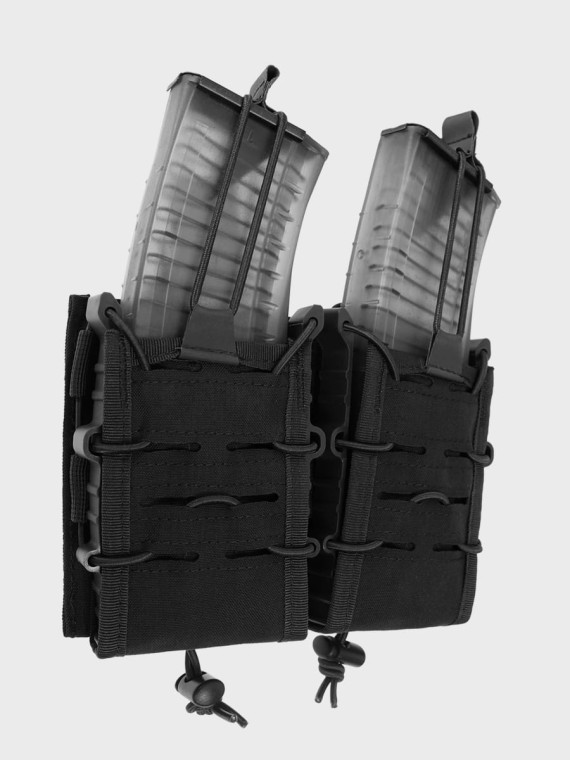 MIL-TEC Ładownica Podwójna na Magazynki AR/AK Open Flex Double Czarna