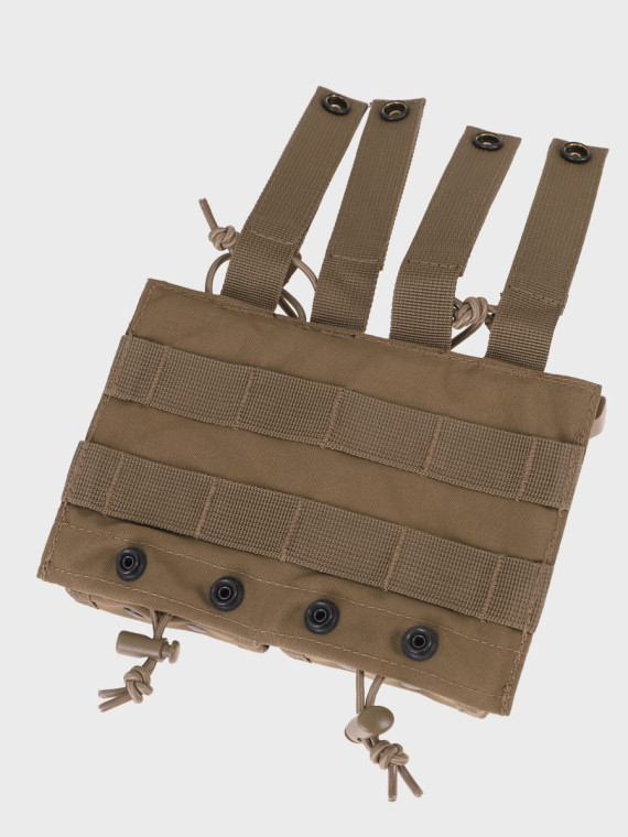 MIL-TEC Ładownica Podwójna na Magazynki AR/AK Open Flex Double Coyote