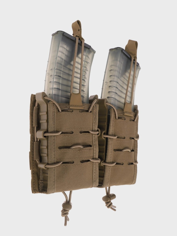 MIL-TEC Ładownica Podwójna na Magazynki AR/AK Open Flex Double Coyote