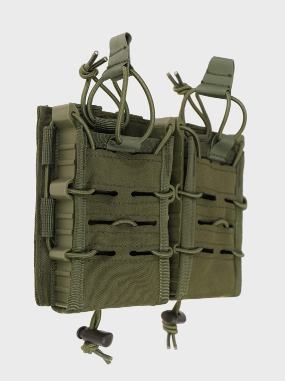 MIL-TEC Ładownica Podwójna na Magazynki AR/AK Open Flex Double Oliwkowa