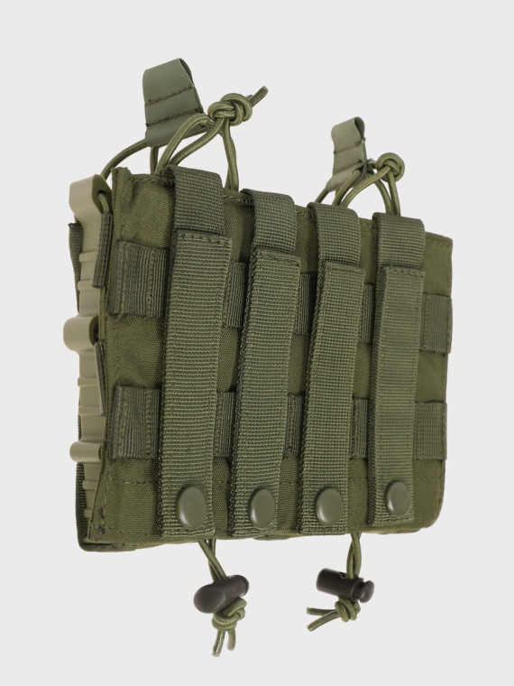 MIL-TEC Ładownica Podwójna na Magazynki AR/AK Open Flex Double Oliwkowa