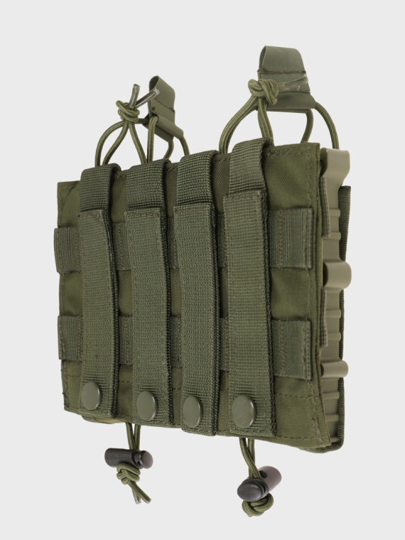 MIL-TEC Ładownica Podwójna na Magazynki AR/AK Open Flex Double Oliwkowa