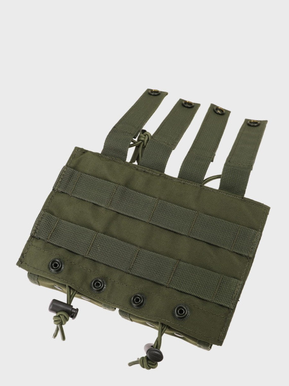 MIL-TEC Ładownica Podwójna na Magazynki AR/AK Open Flex Double Oliwkowa