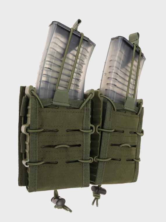 MIL-TEC Ładownica Podwójna na Magazynki AR/AK Open Flex Double Oliwkowa