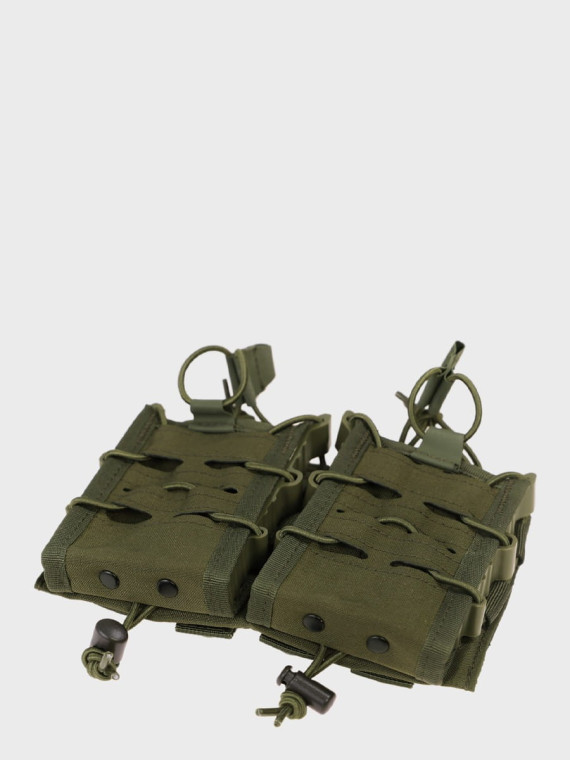 MIL-TEC Ładownica Podwójna na Magazynki AR/AK Open Flex Double Oliwkowa