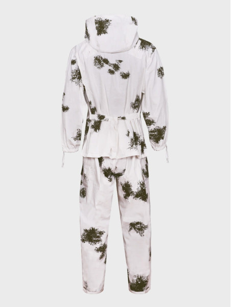 MIL-TEC Maskałata BW Komplet Bluza + Spodnie Kamuflaż Zimowy  Snow Camo XXL