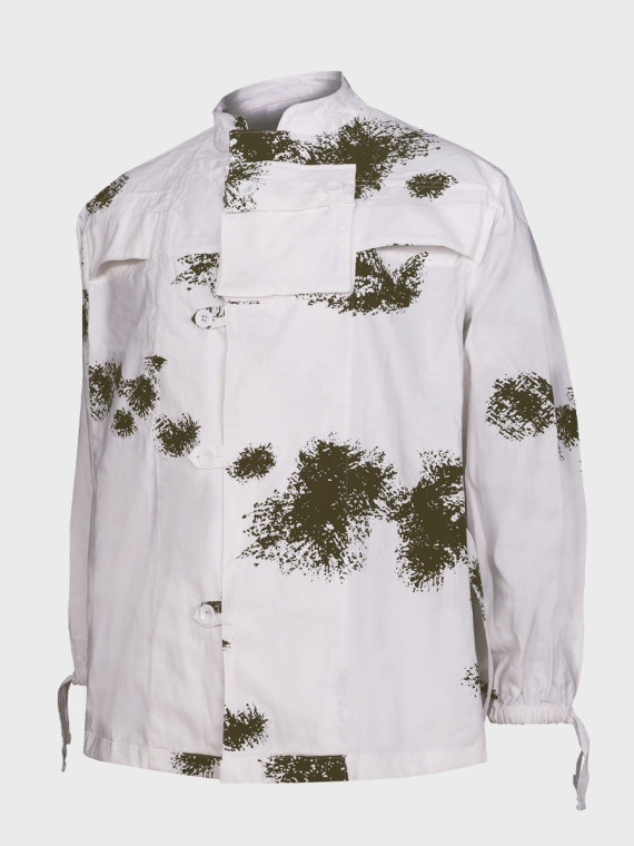MIL-TEC Maskałata BW Komplet Bluza + Spodnie Kamuflaż Zimowy  Snow Camo XXL