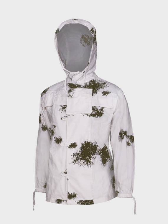 MIL-TEC Maskałata BW Komplet Bluza + Spodnie Kamuflaż Zimowy  Snow Camo XXL