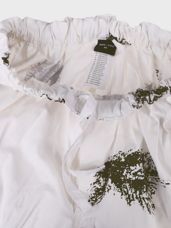 MIL-TEC Maskałata BW Komplet Bluza + Spodnie Kamuflaż Zimowy  Snow Camo XXL