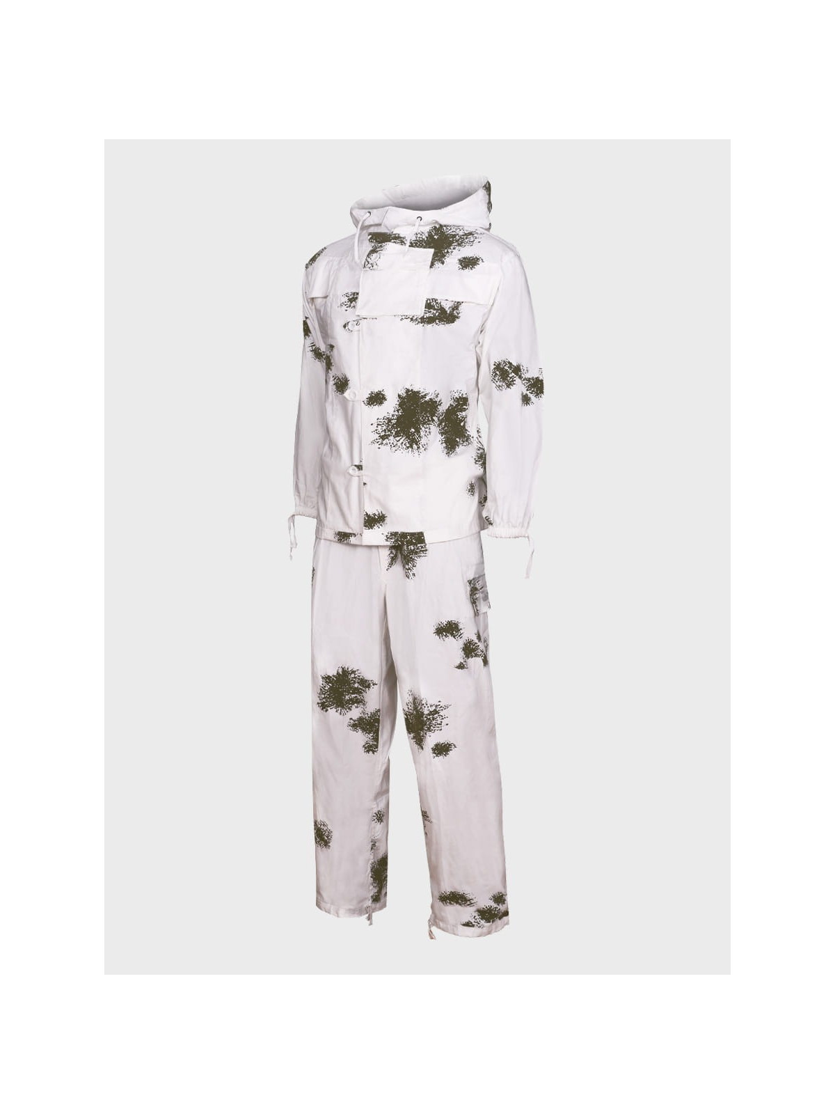 MIL-TEC Maskałata BW Komplet Bluza + Spodnie Kamuflaż Zimowy  Snow Camo XXL