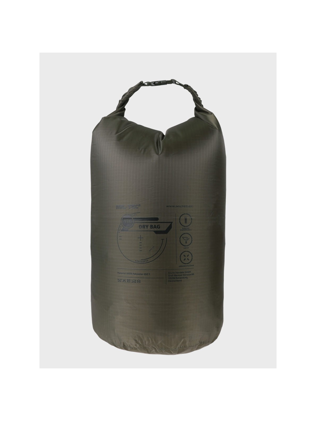 MIL-TEC WOREK WODOODPORNY DRYBAG 13L Oliwkowy