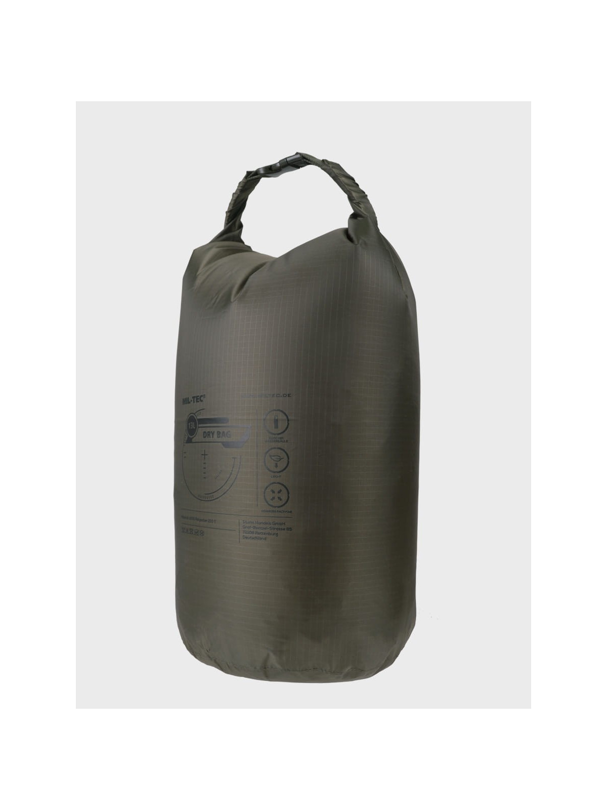 MIL-TEC WOREK WODOODPORNY DRYBAG 13L Oliwkowy