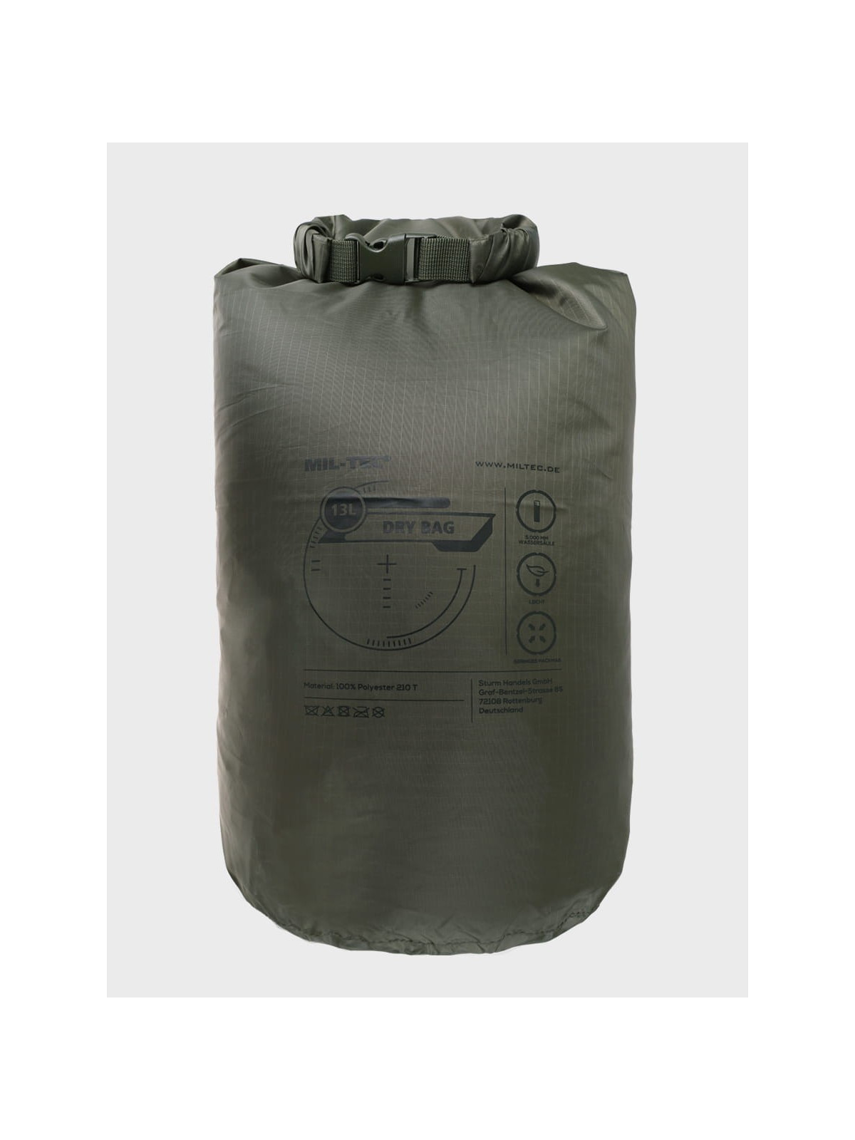 MIL-TEC WOREK WODOODPORNY DRYBAG 13L Oliwkowy