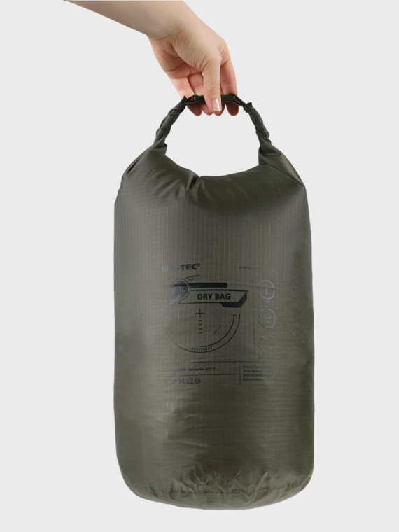 MIL-TEC WOREK WODOODPORNY DRYBAG 13L Oliwkowy