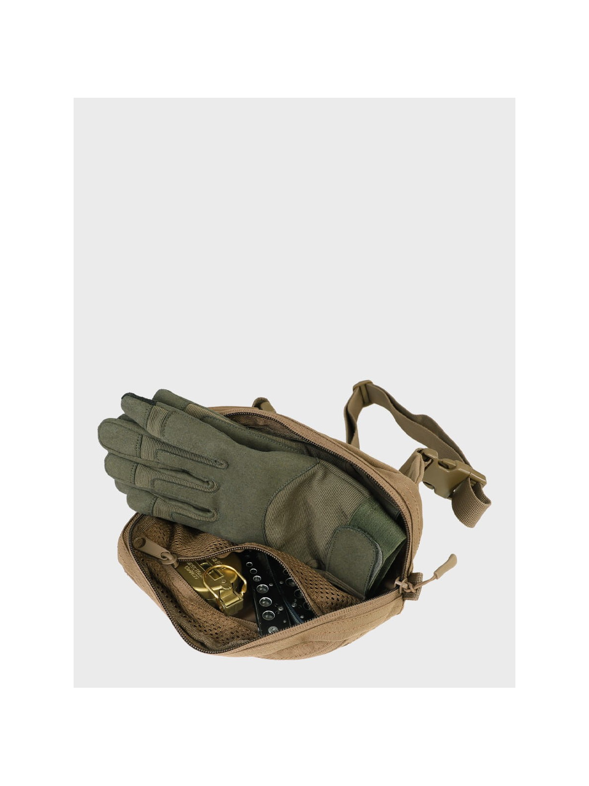 MIL-TEC Nerka torba biodrowa saszetka Fanny Pack MOLLE Laser Cut coyote
