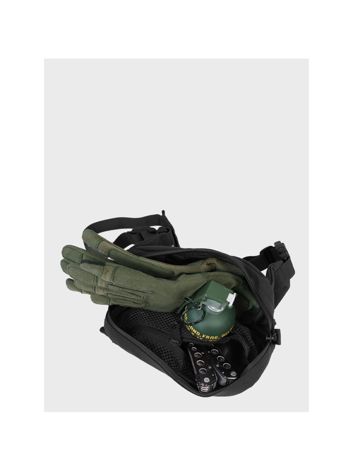 MIL-TEC Nerka torba biodrowa saszetka Fanny Pack MOLLE Laser Cut czarna