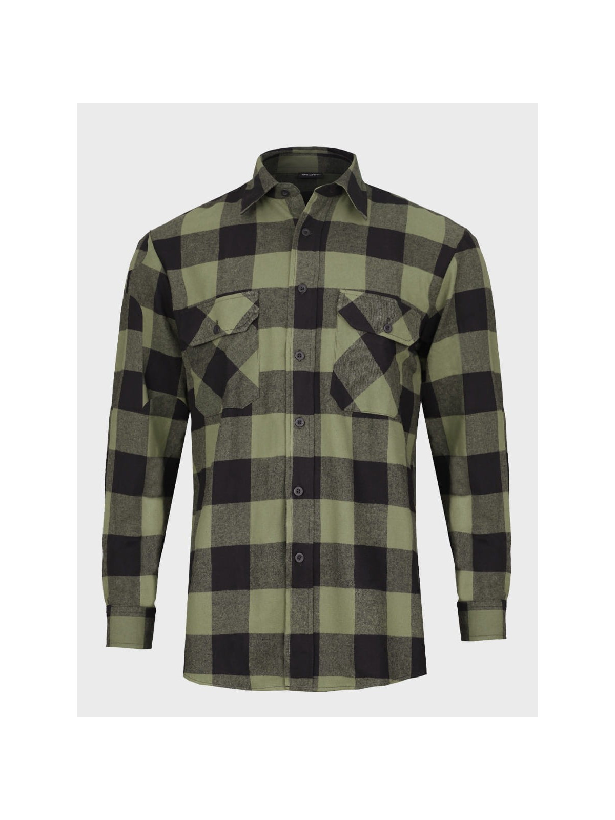 MIL-TEC Koszula męska flanelowa w kratę bawełniana oliwkowo-czarna 3XL