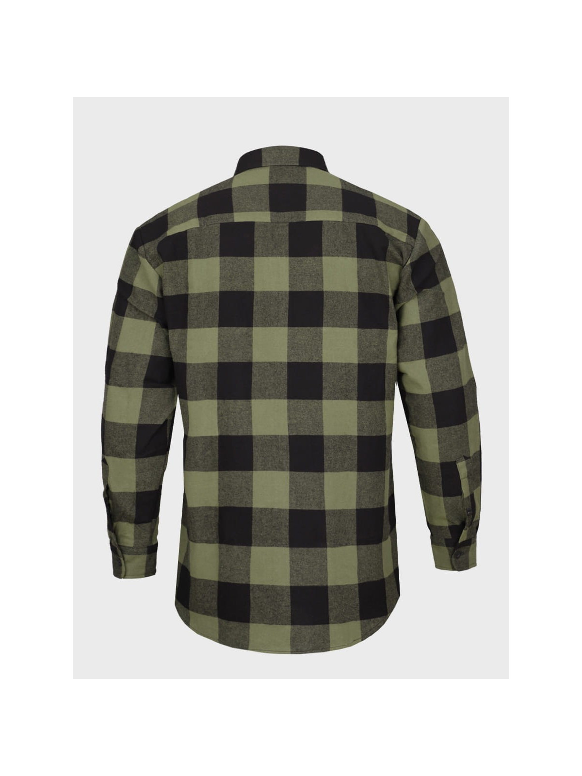 MIL-TEC Koszula męska flanelowa w kratę bawełniana oliwkowo-czarna 3XL