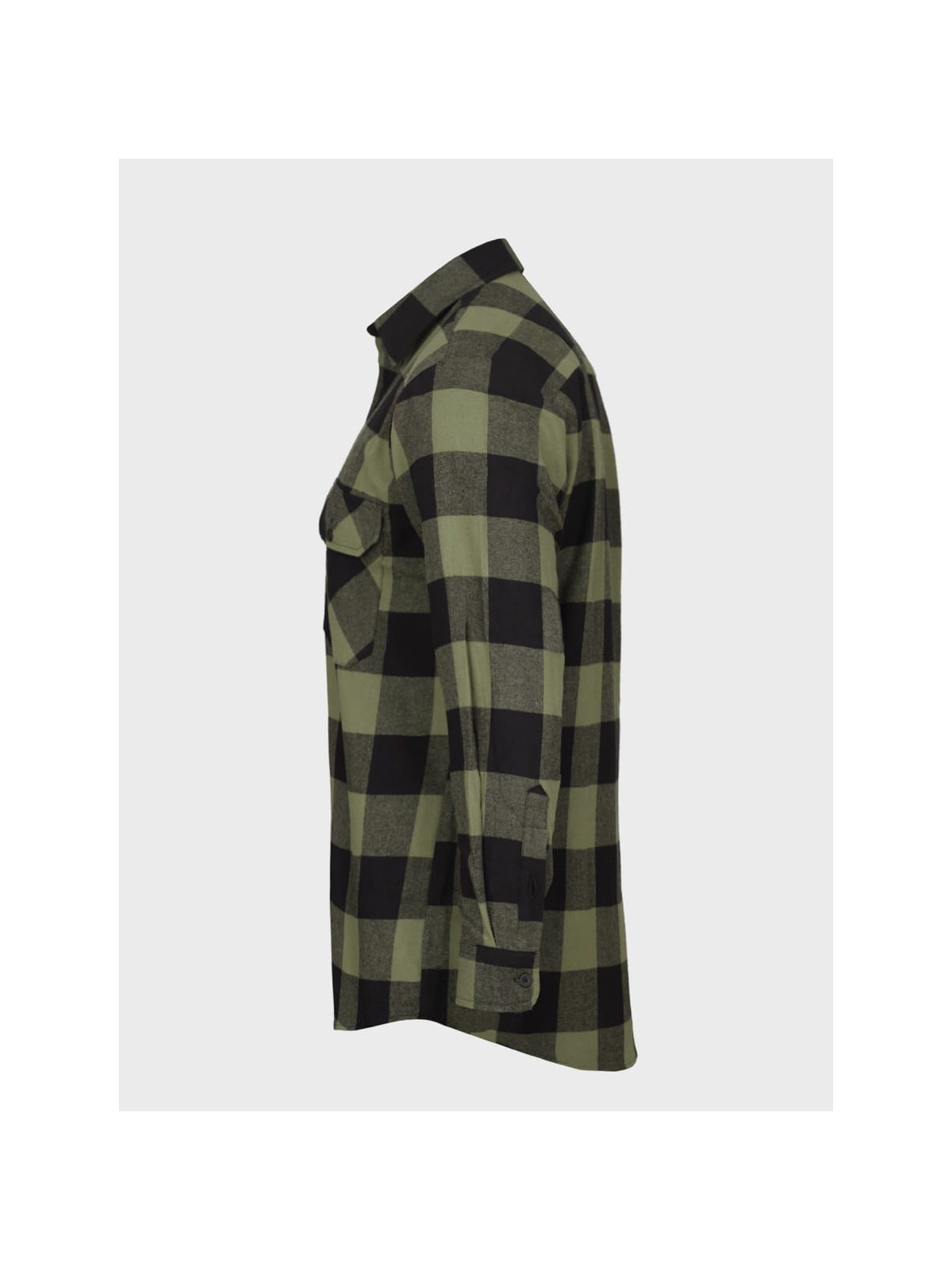 MIL-TEC Koszula męska flanelowa w kratę bawełniana oliwkowo-czarna 3XL