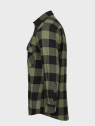 MIL-TEC Koszula męska flanelowa w kratę bawełniana oliwkowo-czarna 3XL