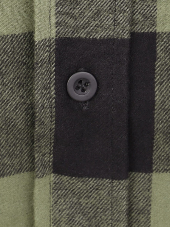 MIL-TEC Koszula męska flanelowa w kratę bawełniana oliwkowo-czarna 3XL
