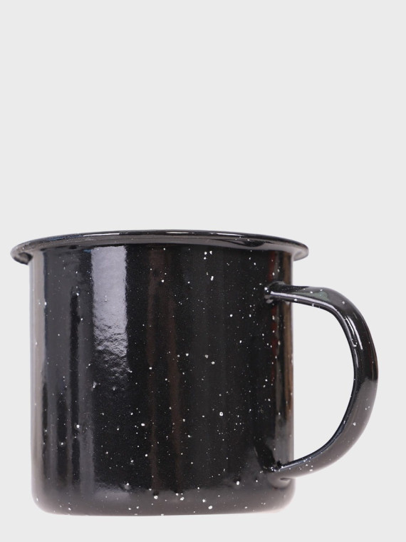 MIL-TEC Kubek turystyczny 350ml western stalowy emaliowany czarny