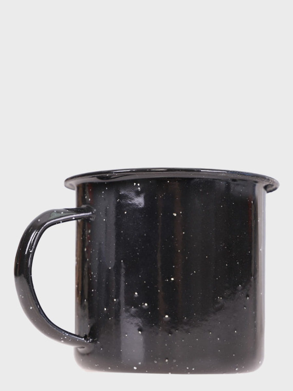 MIL-TEC Kubek turystyczny 350ml western stalowy emaliowany czarny