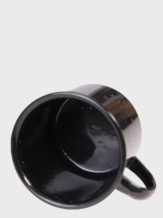 MIL-TEC Kubek turystyczny 350ml western stalowy emaliowany czarny