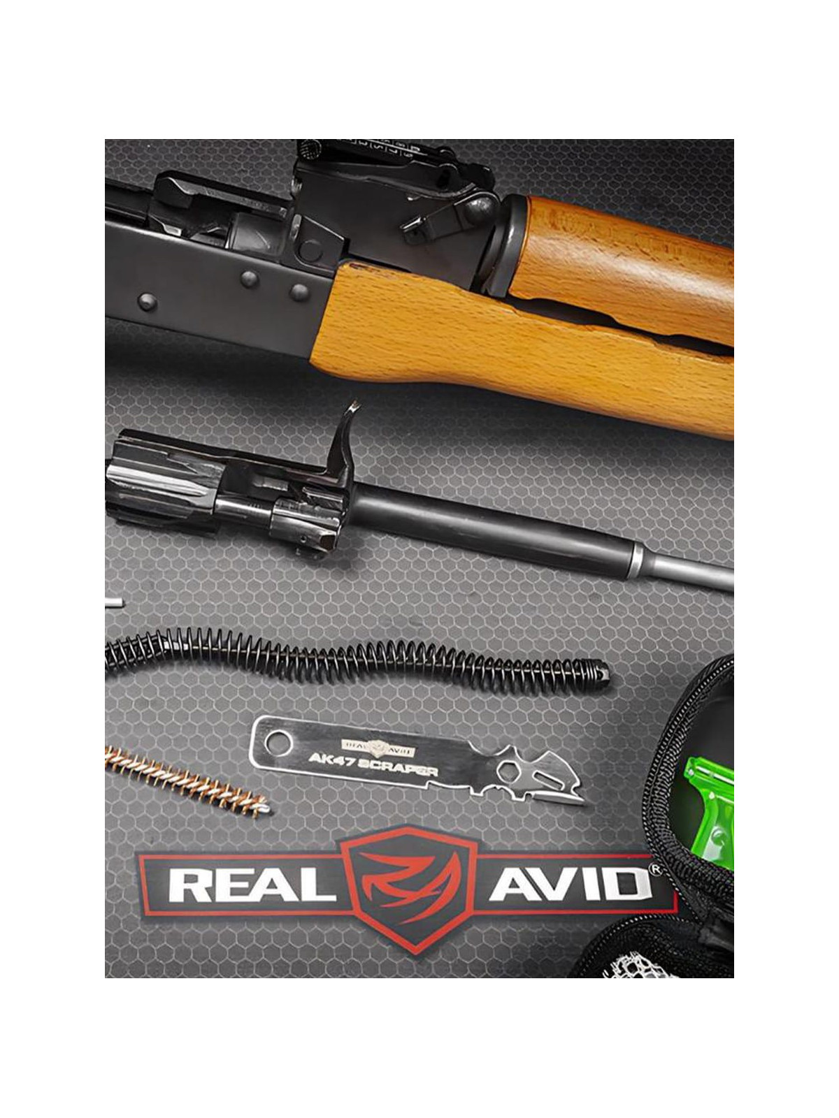REAL AVID Zestaw do czyszczenia broni AK47 GUN BOSS AK 47 16-ELEMENTÓW etui