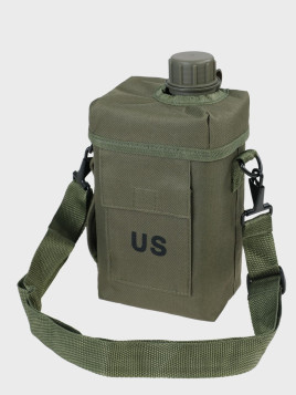 MIL-TEC Manierka US Patrol Canteen 2L Z regulowanym Paskiem Oliwkowa