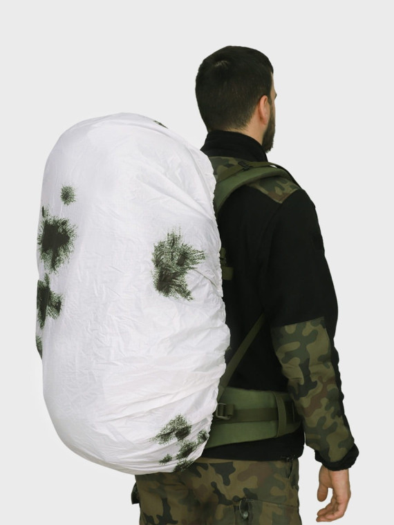 MIL-TEC Pokrowiec na plecak 80L Snow Camo 
