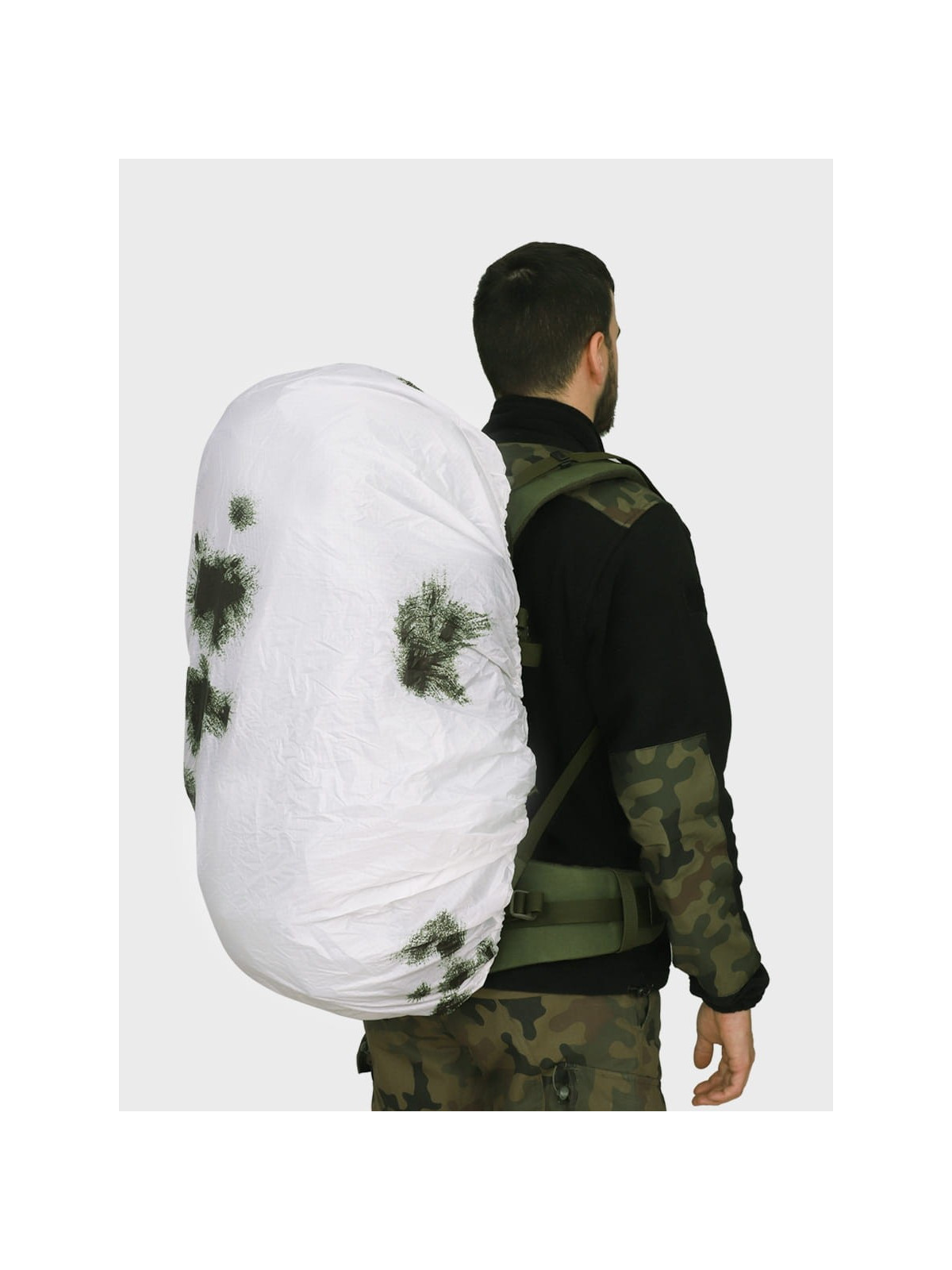 MIL-TEC Pokrowiec na plecak 80L Snow Camo 