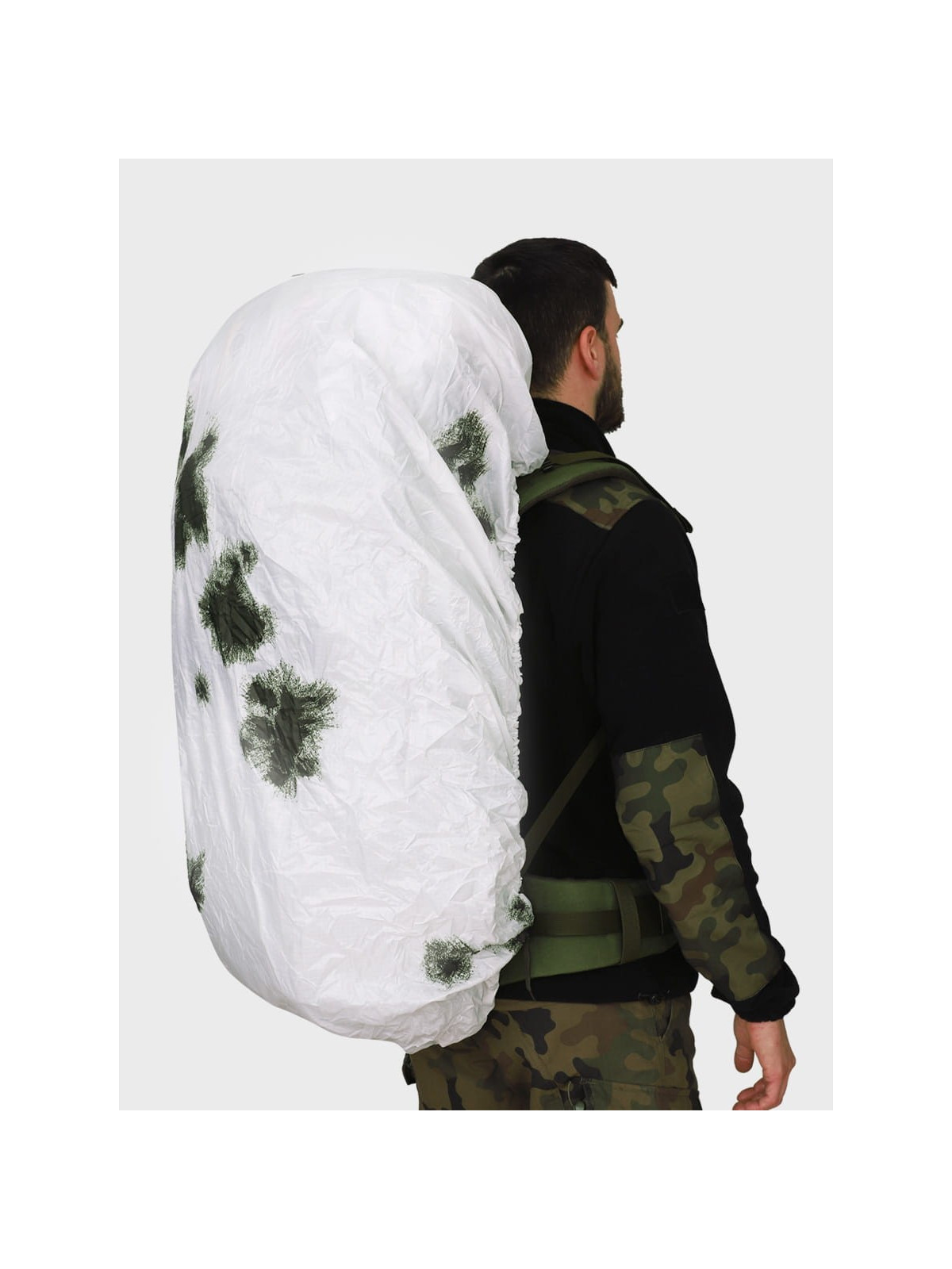 MIL-TEC Pokrowiec na plecak 130L Snow Camo 