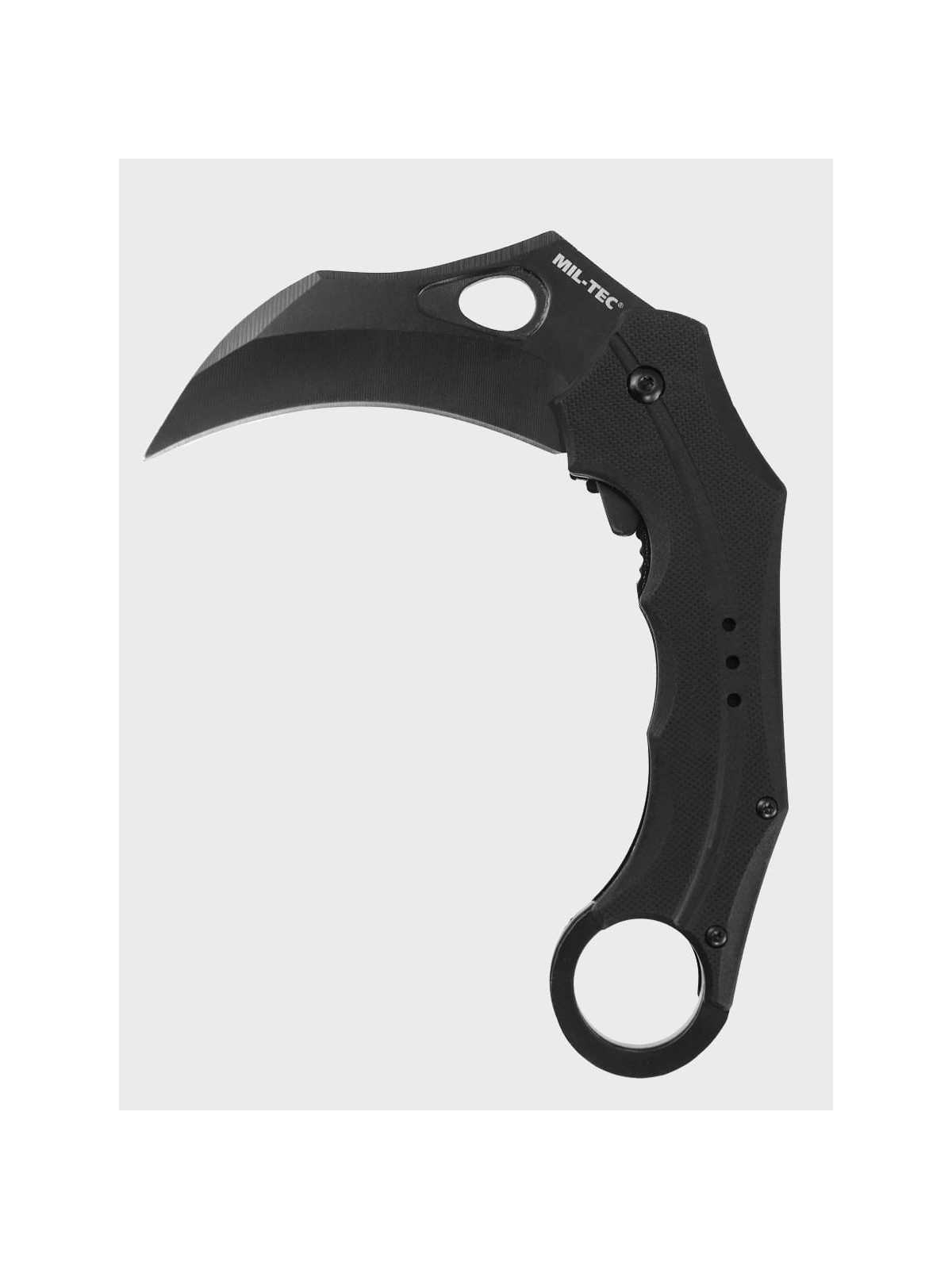 MIL-TEC NÓŻ SKŁADANY Z KLIPSEM HAWKBILL G10 KARAMBIT CZARNY