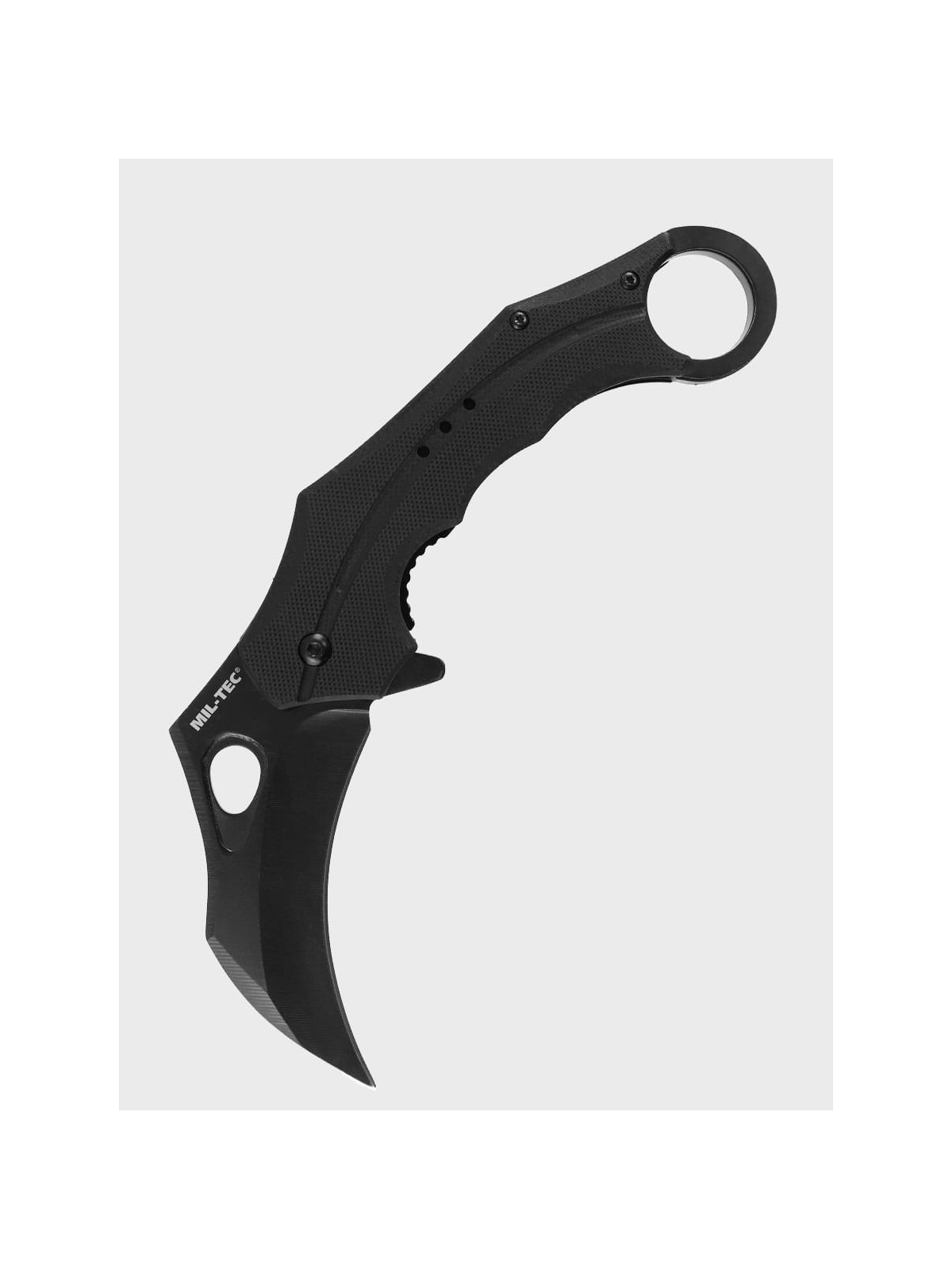 MIL-TEC NÓŻ SKŁADANY Z KLIPSEM HAWKBILL G10 KARAMBIT CZARNY